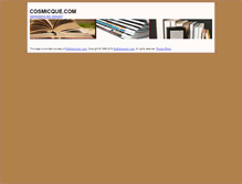 Tablet Screenshot of cosmicque.com